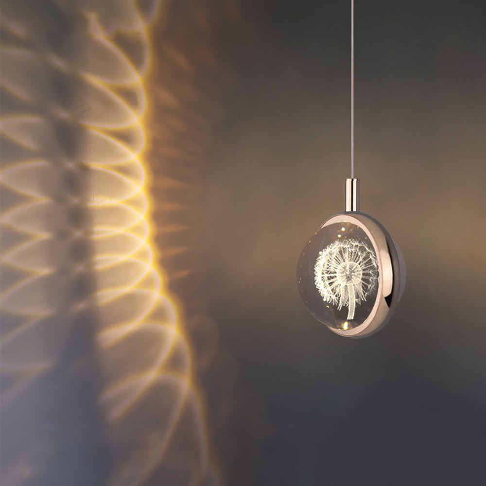 Kristy Morden Spherical Metal Pendant Light, Gold - Neutral Decor