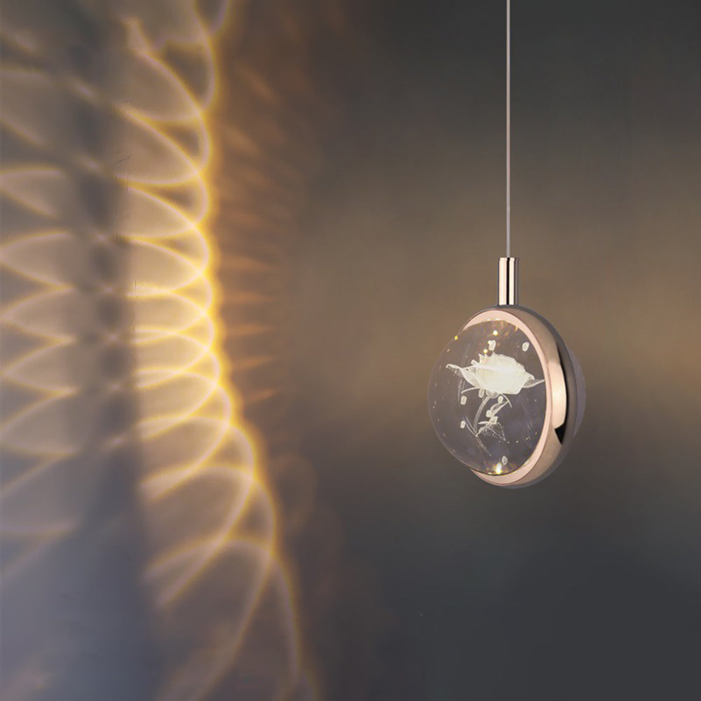 Kristy Morden Spherical Metal Pendant Light, Gold - Neutral Decor