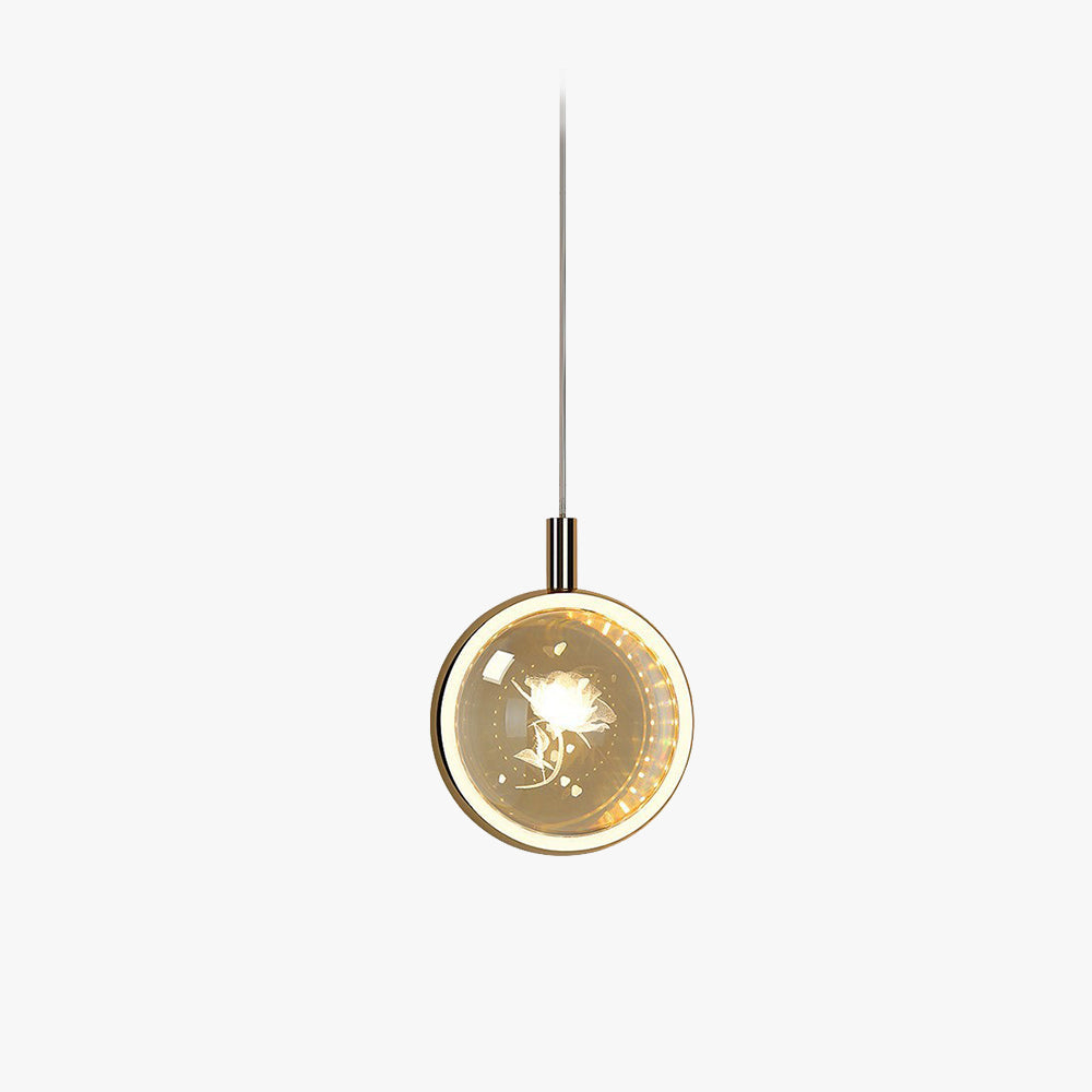 Kristy Morden Spherical Metal Pendant Light, Gold - Neutral Decor