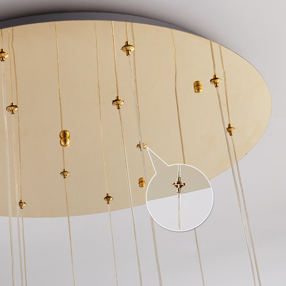 Arisha Multi Staircase Modern Art Deco Pendant Light, Gold - Neutral Decor