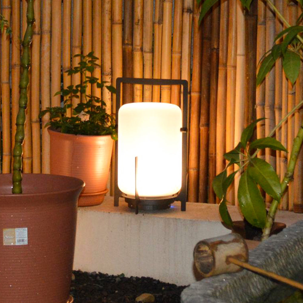 Ray Minimalist Glass/Acrylic Outdoor Landscape Pathway Light, White - Neutral Decor