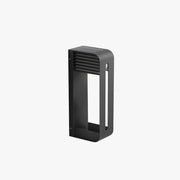 Ray Modern Rectangular Metal/Acrylic Solar Outdoor Plants Pot Holder Wall Lamp, Black - Neutral Decor
