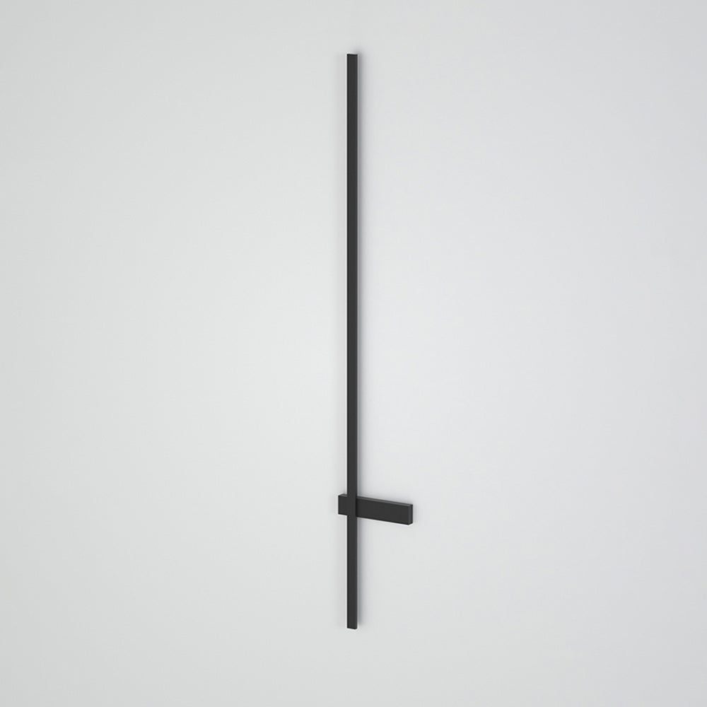 Ray Minimalist Duo-Linear Outdoor Wall Lamp, Black - Neutral Decor