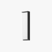 Ray Modern Minimalist Rectangular Metal Outdoor Wall Lamp, Black - Neutral Decor