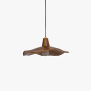 Arisha Pendant Light Wave Retro, Mahogany/Resin, Dining Room - Neutral Decor