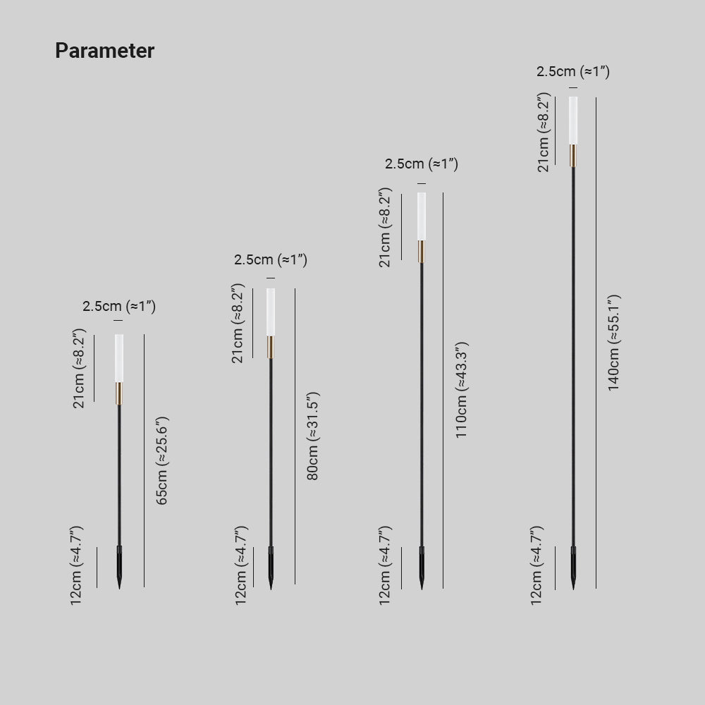 Ray Modern Metal Reed Solar Outdoor Black Post Light - Neutral Decor