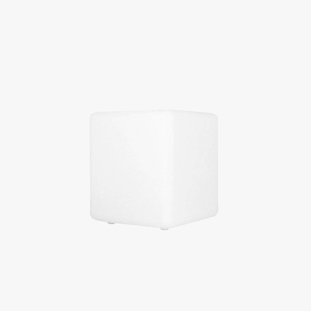 Ray Minimalist Square Acrylic Outdoor Ground Lamp, White - Neutral Decor