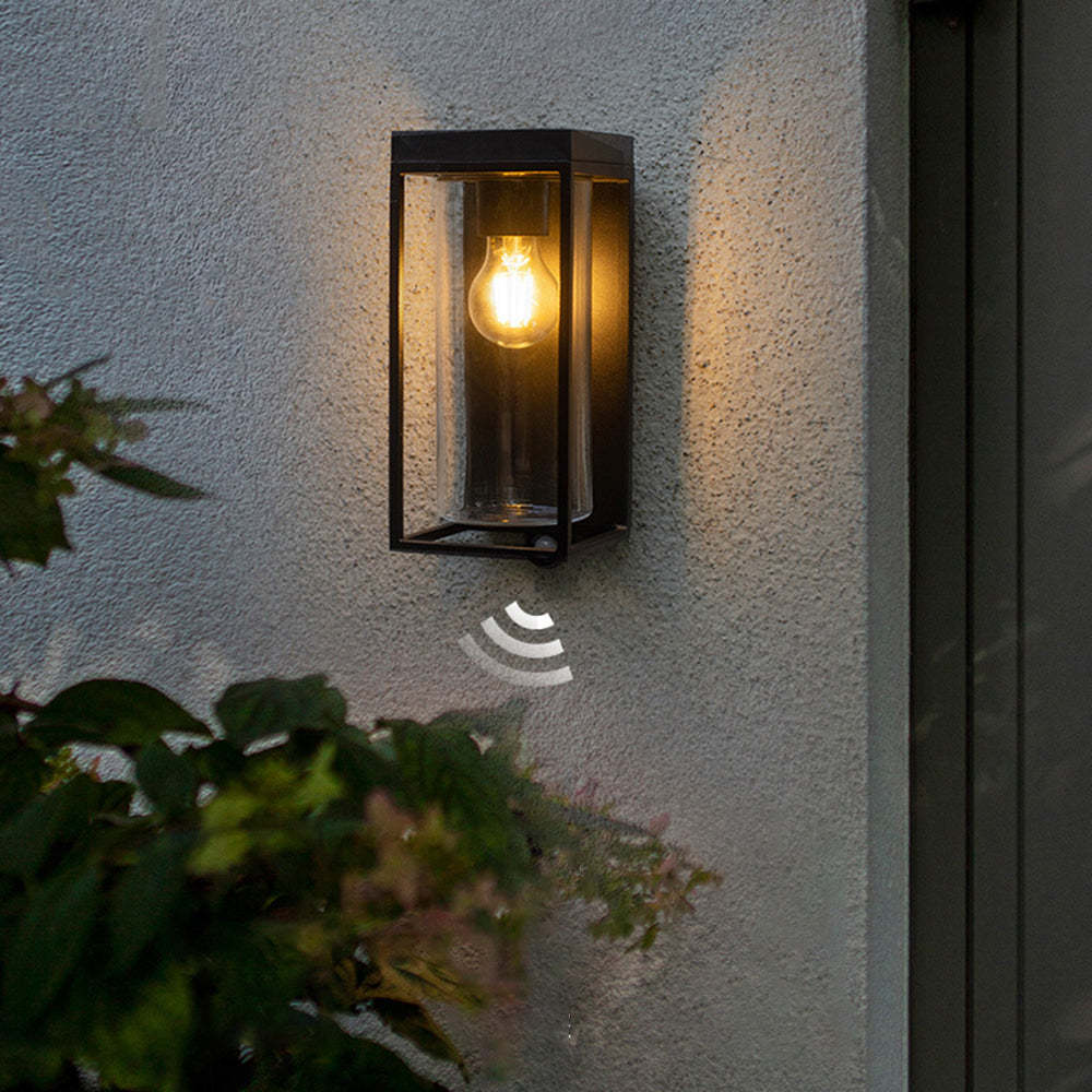 Ray Modern Rectangular Solar Waterproof Glass Outdoor Wall Lamp - Neutral Decor