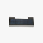 Ray Modern rectangular Solar Waterproof Outdoor Wall Lamp, Black - Neutral Decor