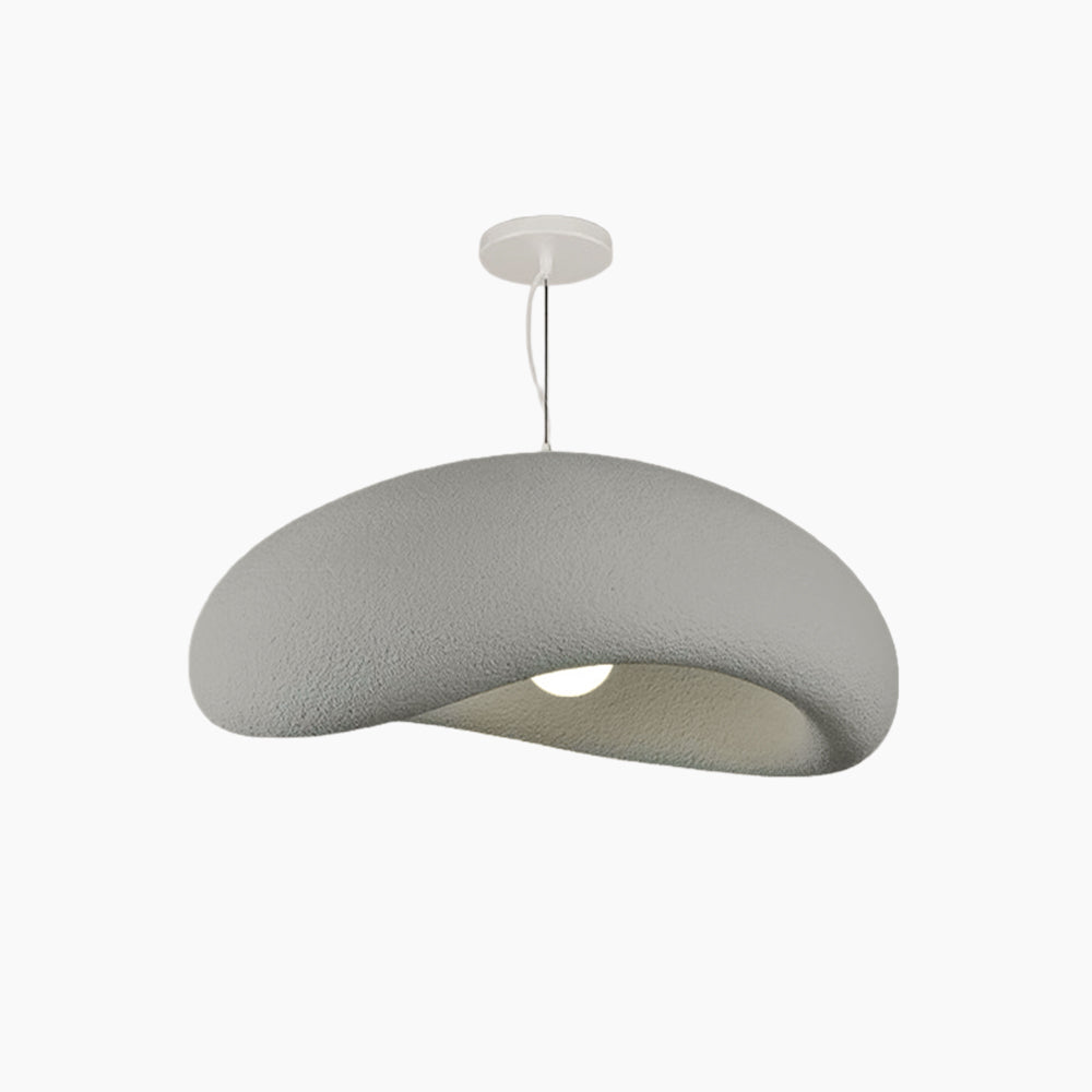 Avi Minimalist Cobblestone Shape Pendant Light, Blue/Grey - Neutral Decor