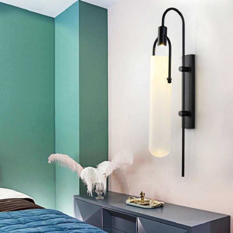 Lustra Wall Lamp Arc Glass Modern-Neutral Decor
