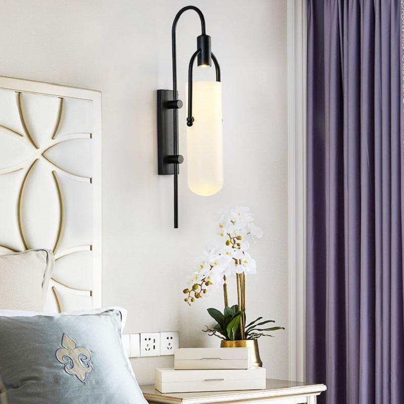 Lustra Wall Lamp Arc Glass Modern-Neutral Decor