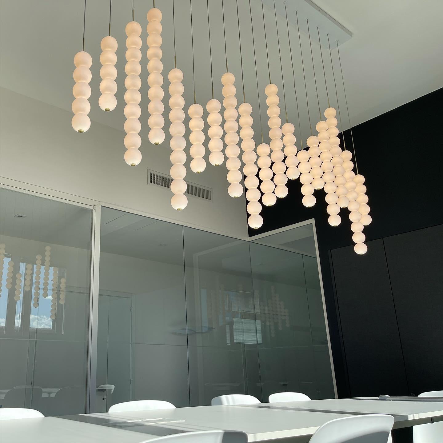 Fray Plastic Artistic Pendant Light-Neutral Decor