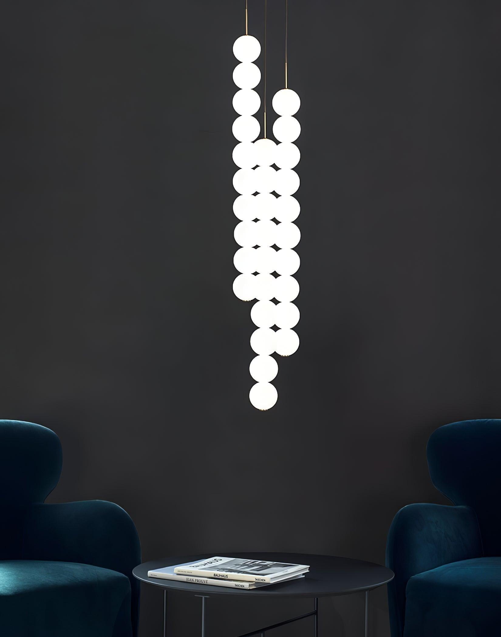 Fray Plastic Artistic Pendant Light-Neutral Decor