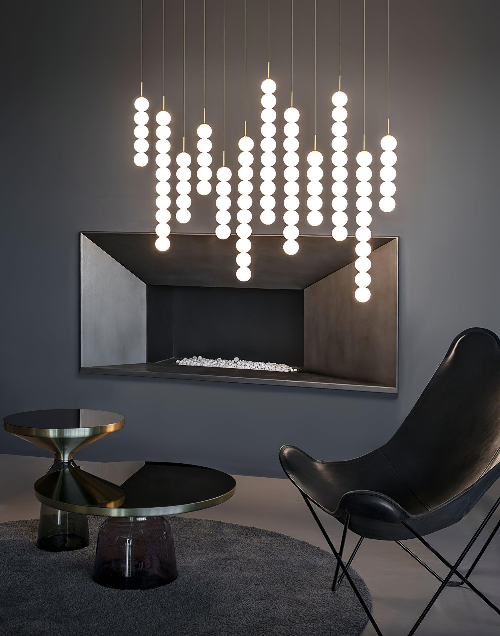 Fray Plastic Artistic Pendant Light-Neutral Decor