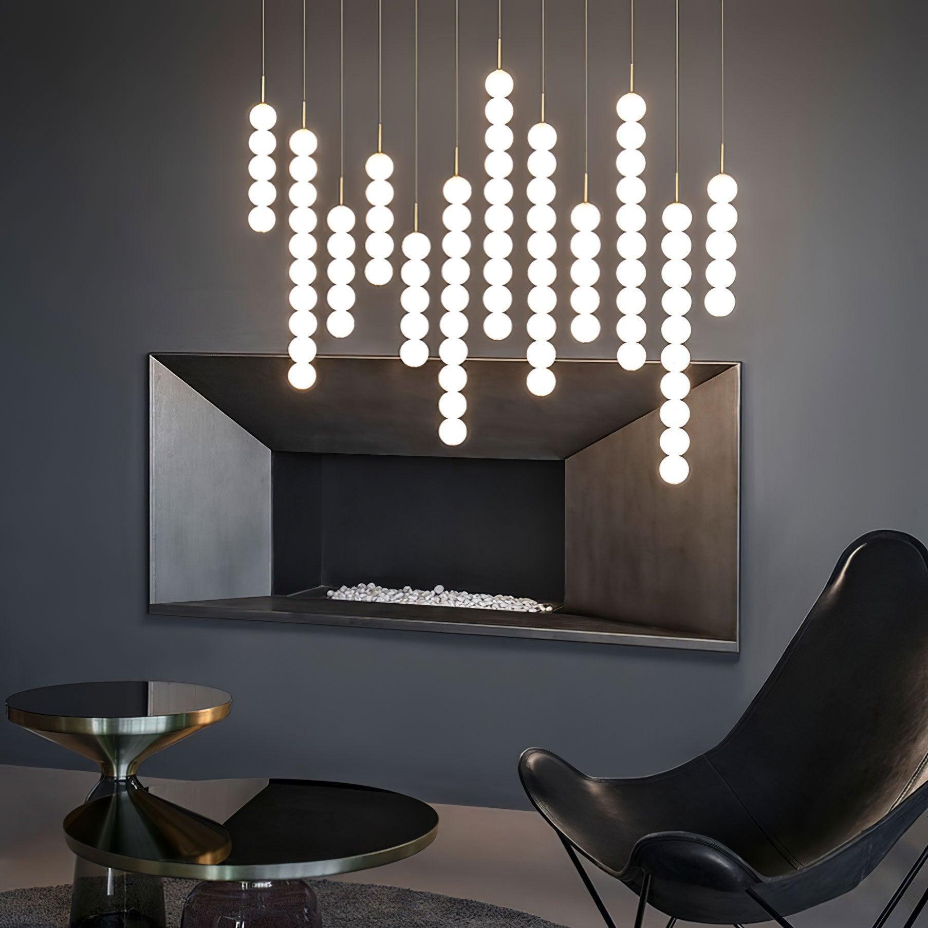 Fray Plastic Artistic Pendant Light-Neutral Decor
