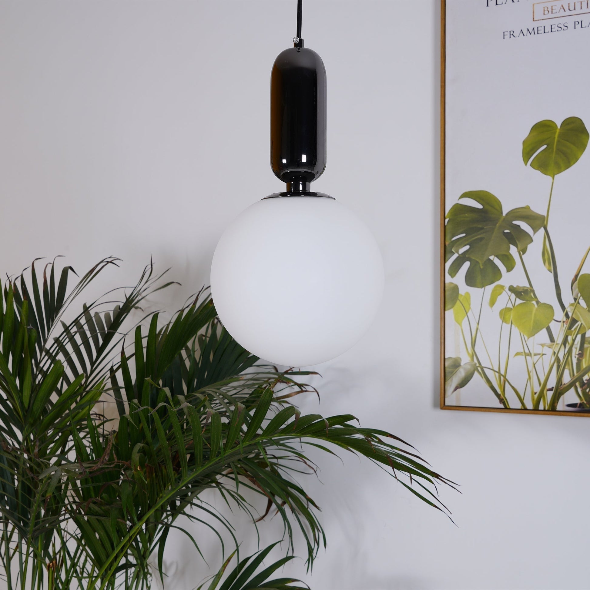 Carter Modern Glass Pendant Light-Neutral Decor