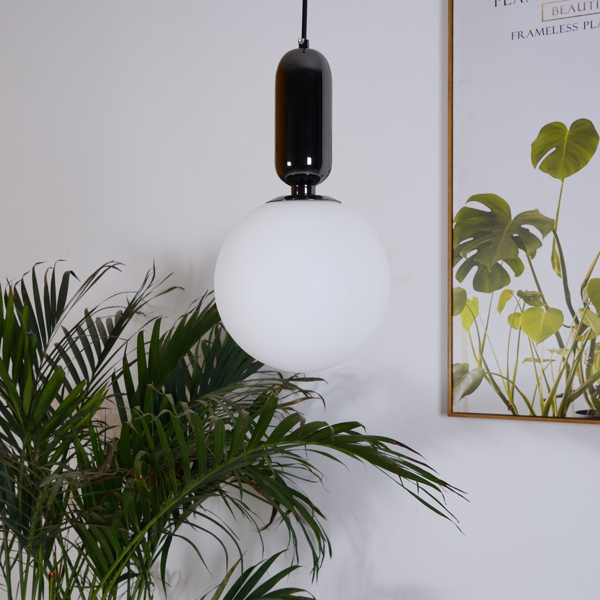 Carter Modern Glass Pendant Light-Neutral Decor