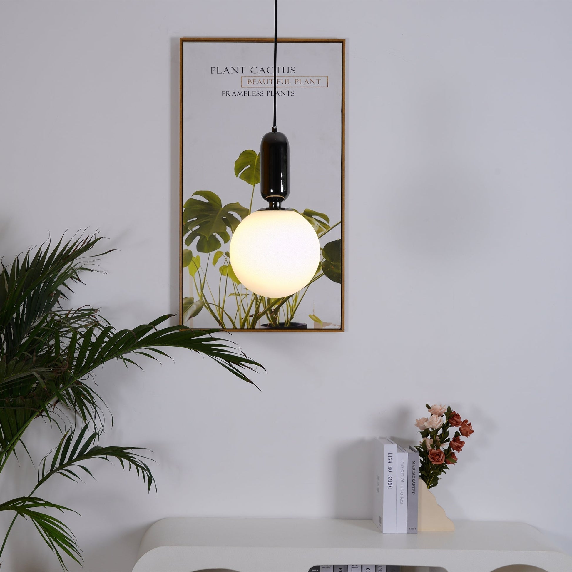 Carter Modern Glass Pendant Light-Neutral Decor