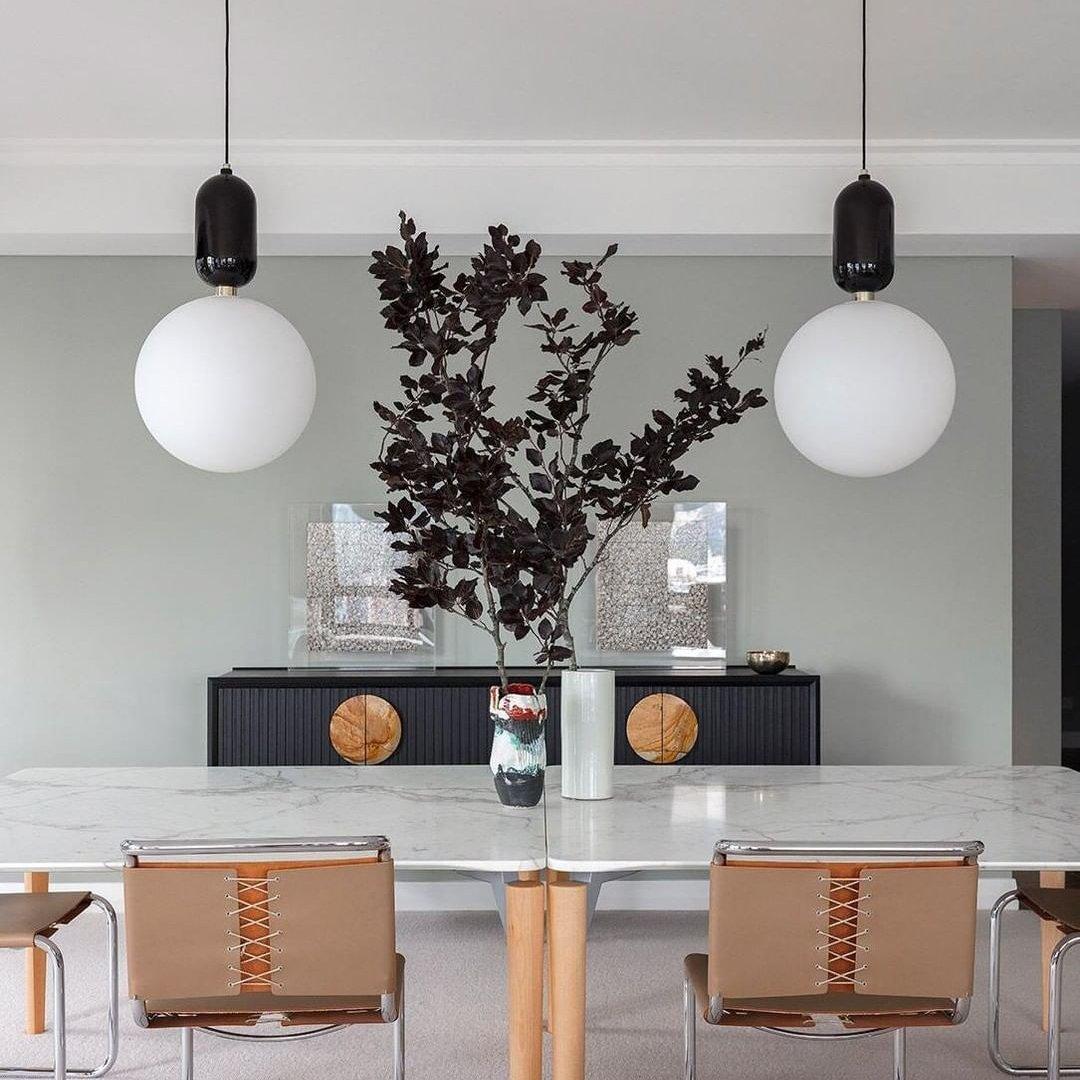 Carter Modern Glass Pendant Light-Neutral Decor