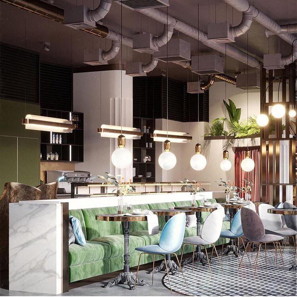 Carter Modern Glass Pendant Light-Neutral Decor
