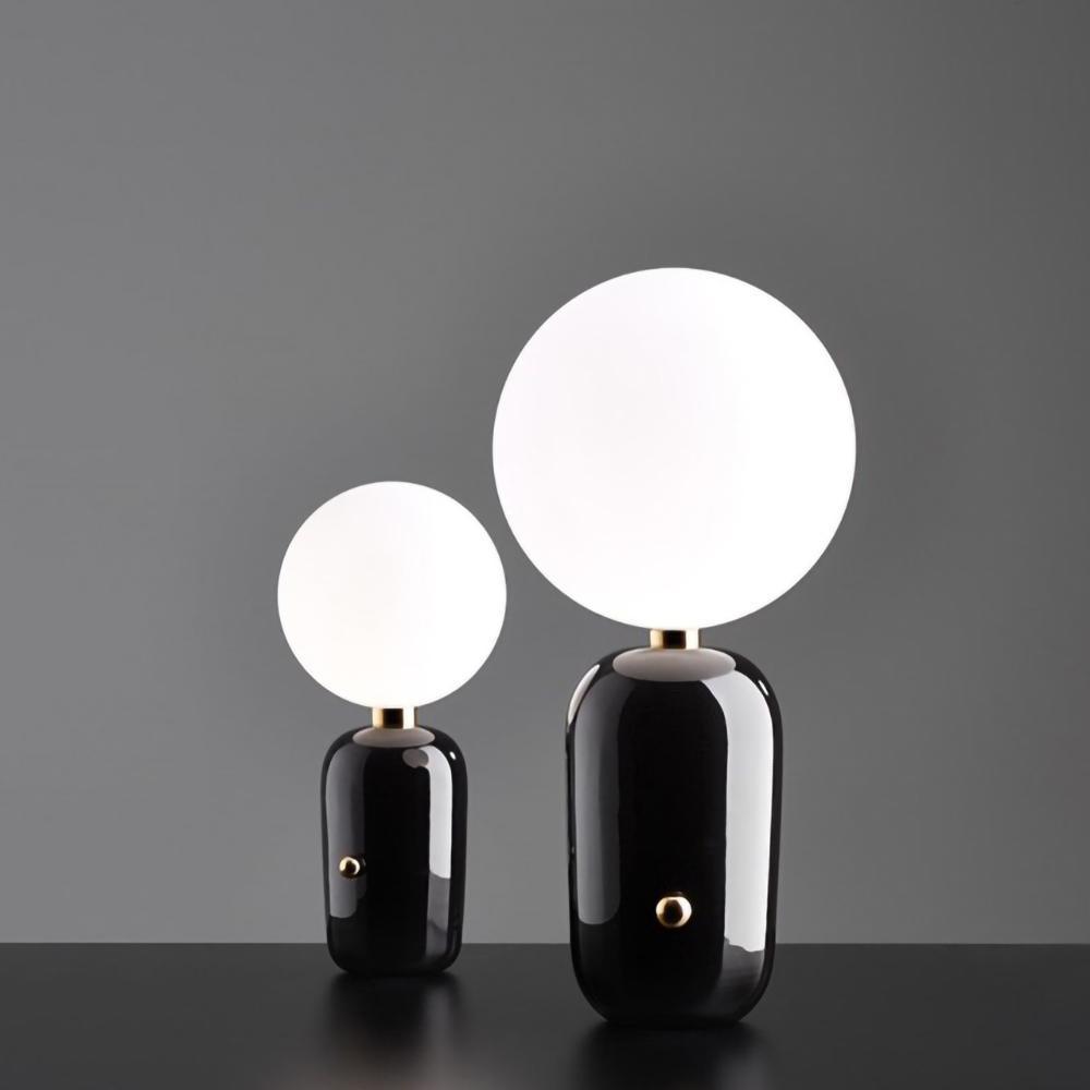Nyxen Glass Industrial Table Lamp-Neutral Decor