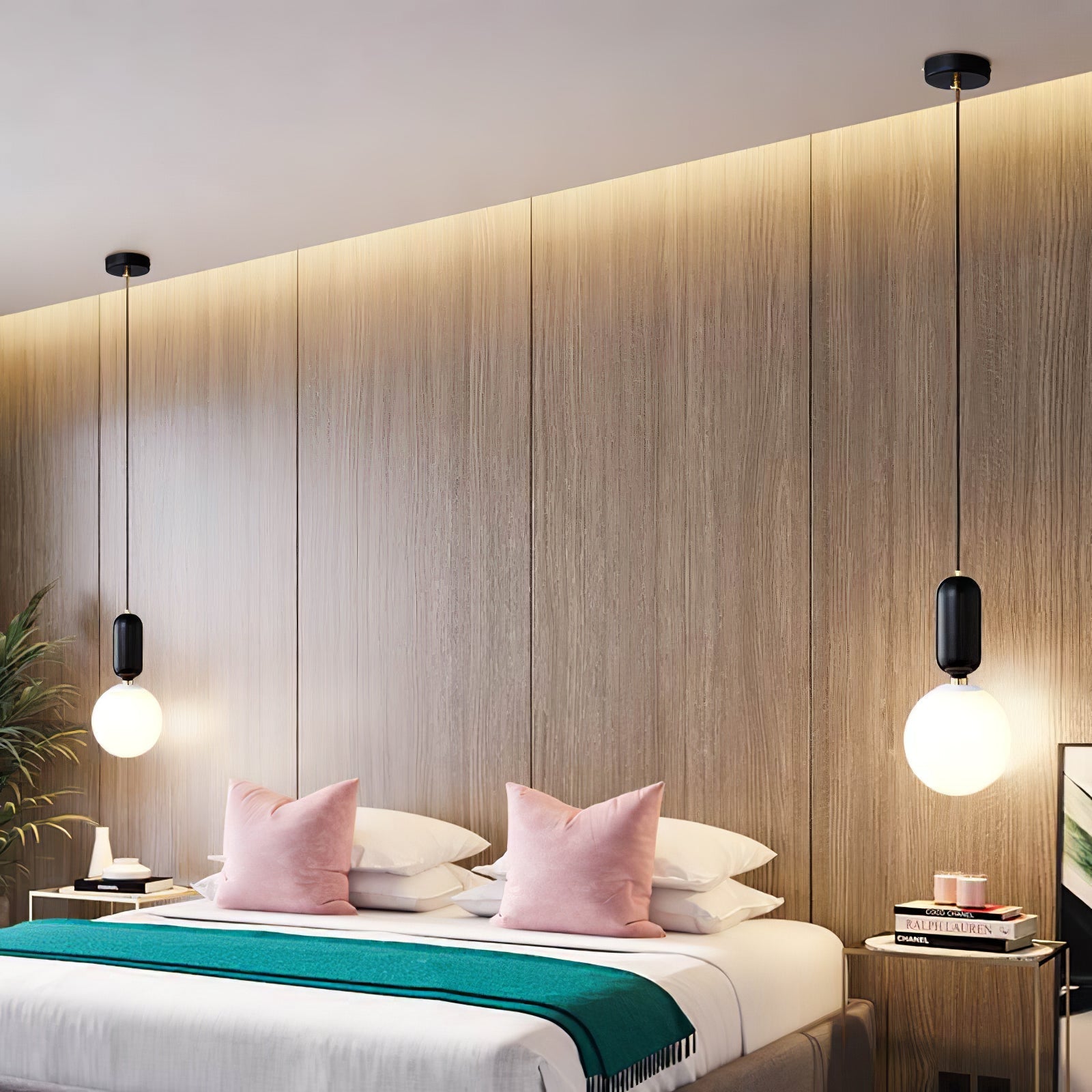 Carter Modern Glass Pendant Light-Neutral Decor