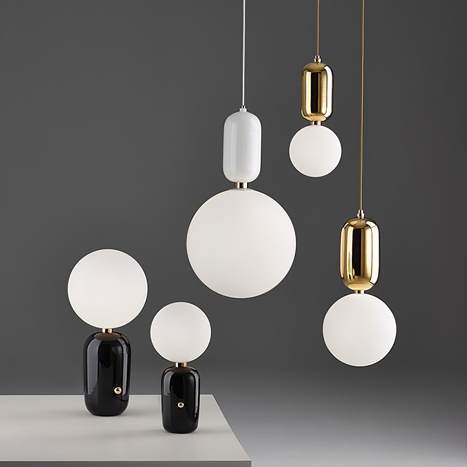 Carter Modern Glass Pendant Light-Neutral Decor