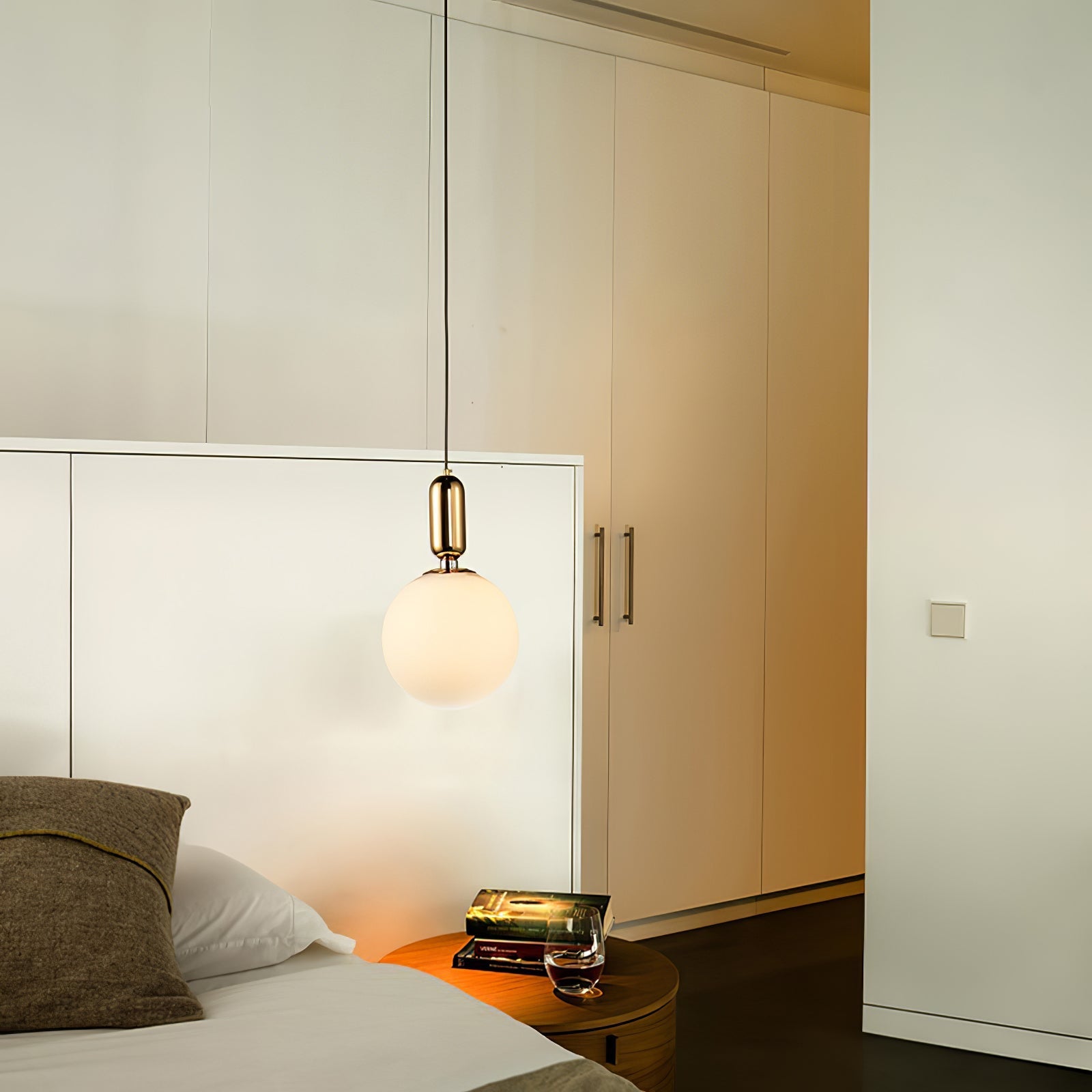 Carter Modern Glass Pendant Light-Neutral Decor