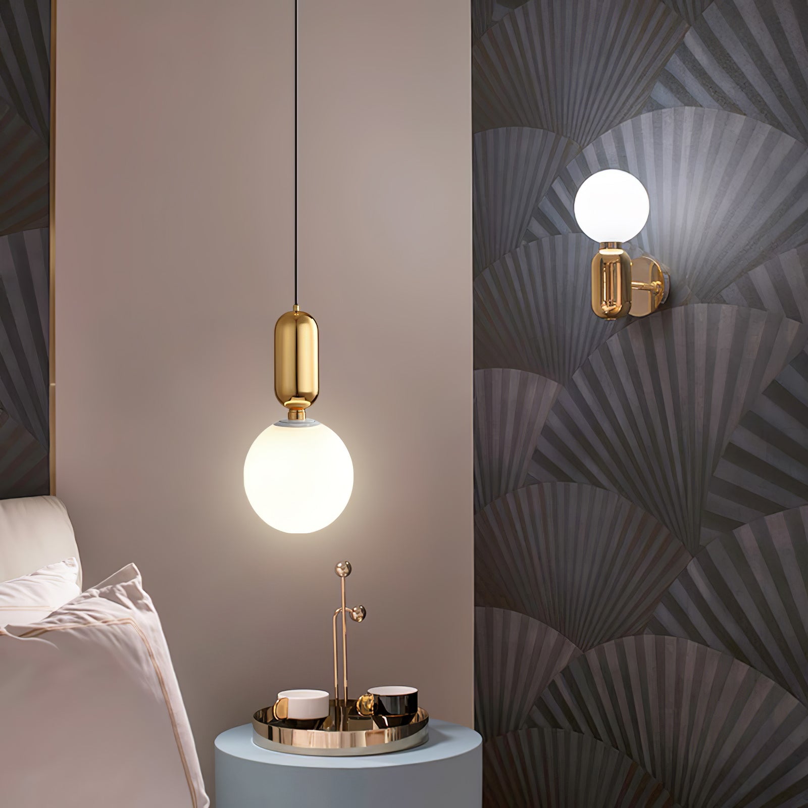 Carter Modern Glass Pendant Light-Neutral Decor