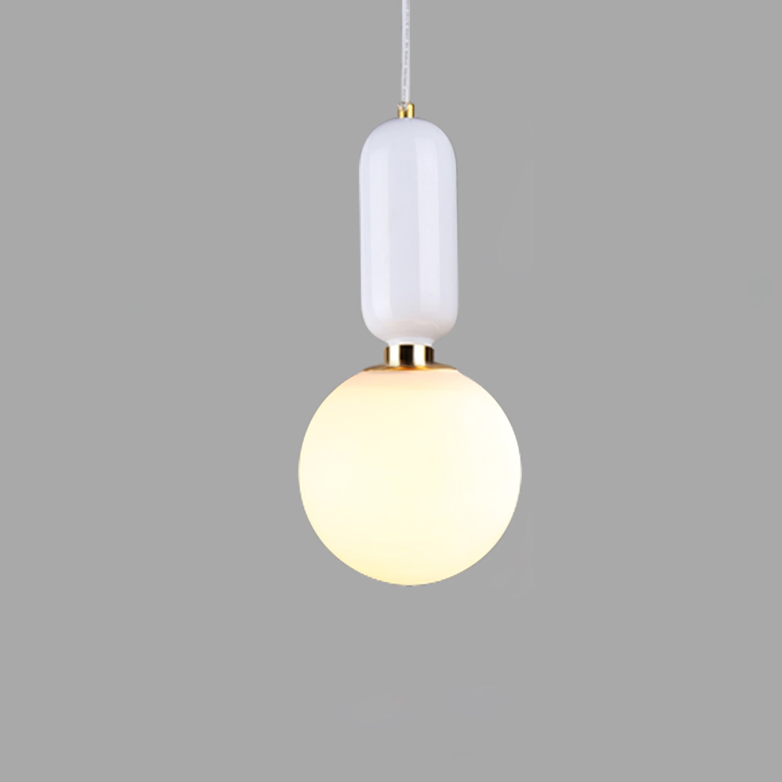 Carter Modern Glass Pendant Light-Neutral Decor