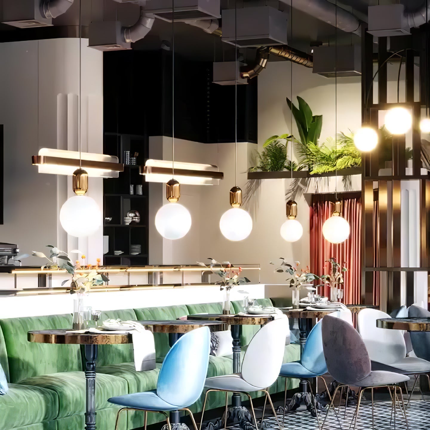 Carter Modern Glass Pendant Light-Neutral Decor