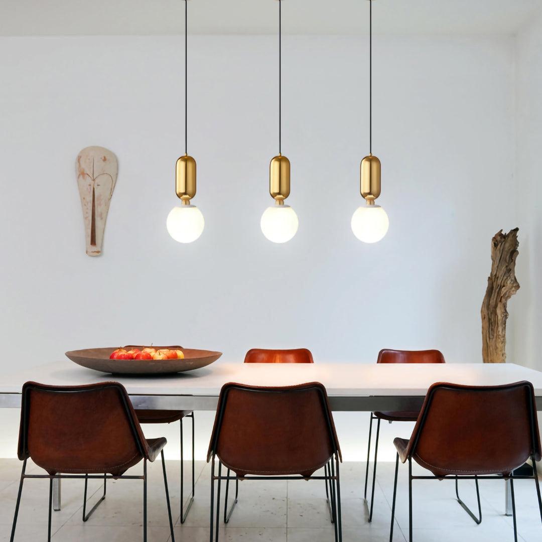 Carter Modern Glass Pendant Light-Neutral Decor