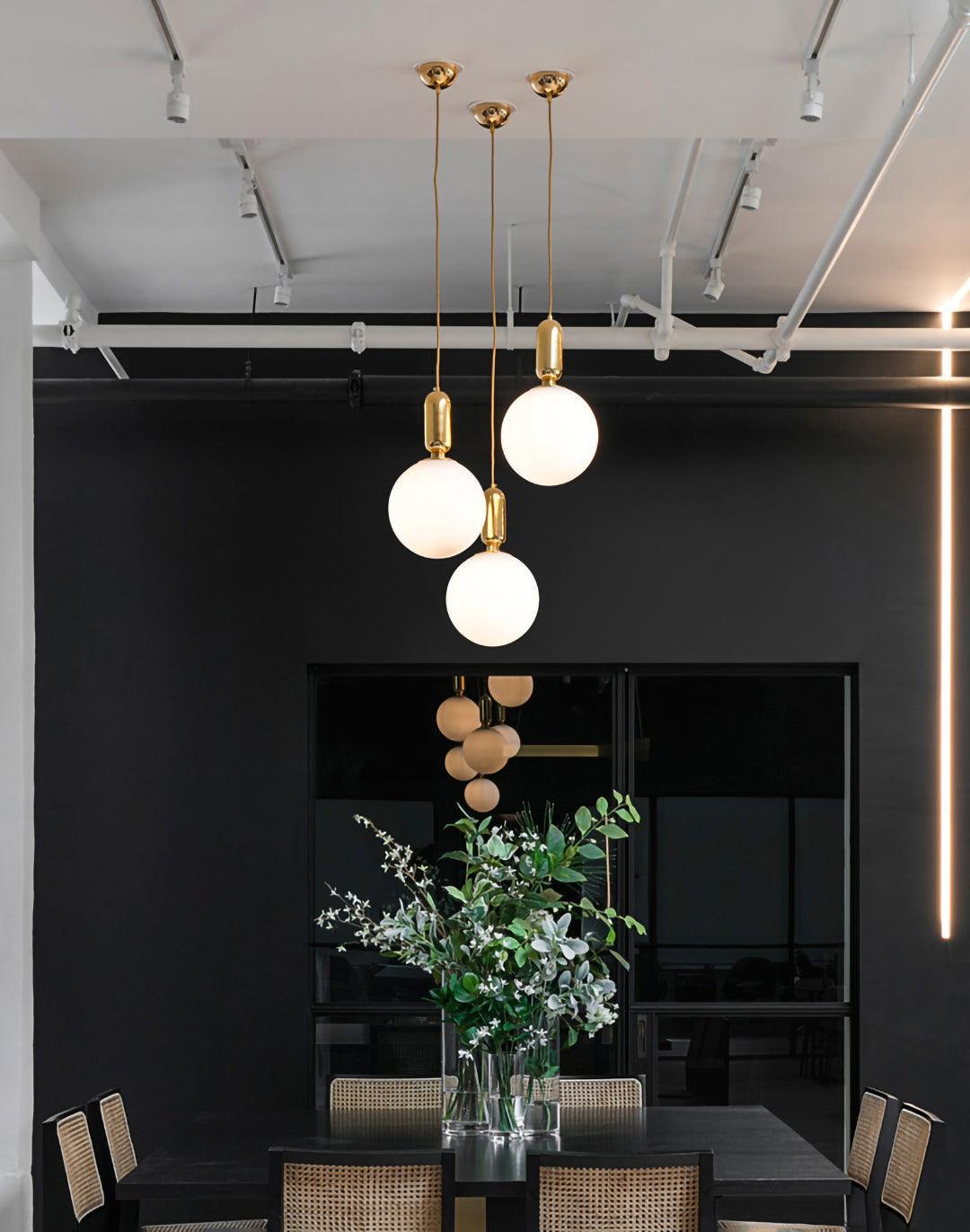 Carter Modern Glass Pendant Light-Neutral Decor