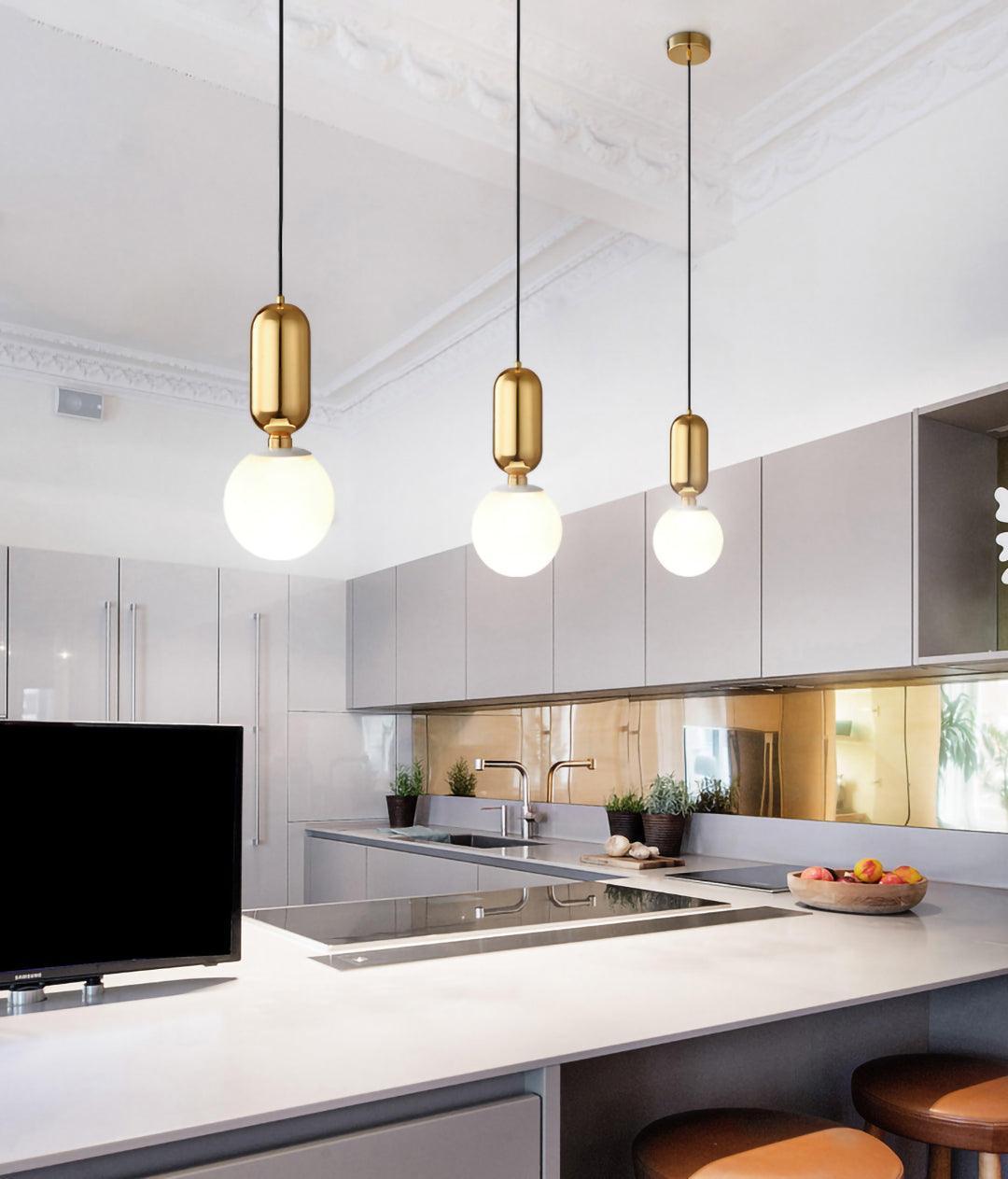 Carter Modern Glass Pendant Light-Neutral Decor