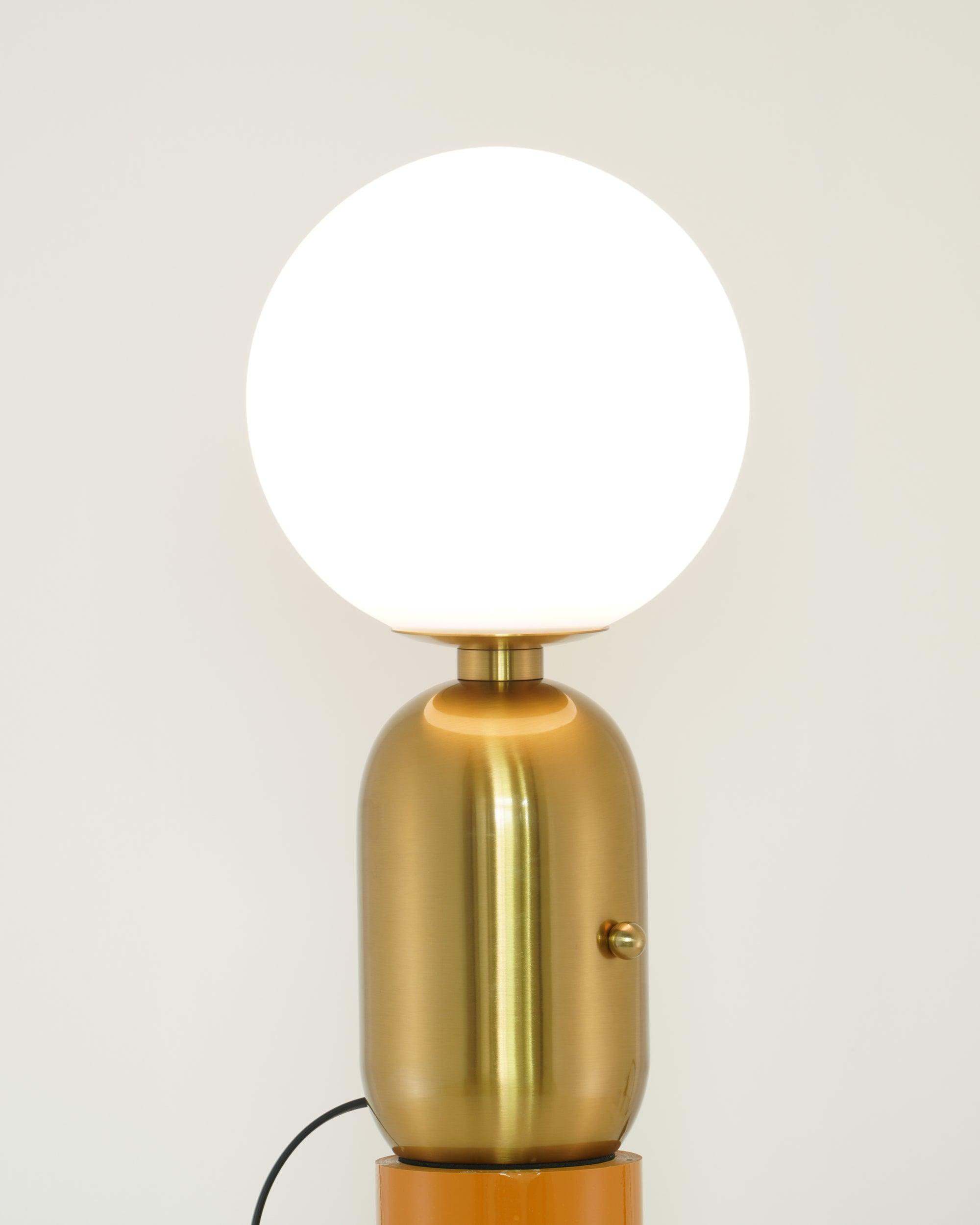 Nyxen Glass Industrial Table Lamp-Neutral Decor