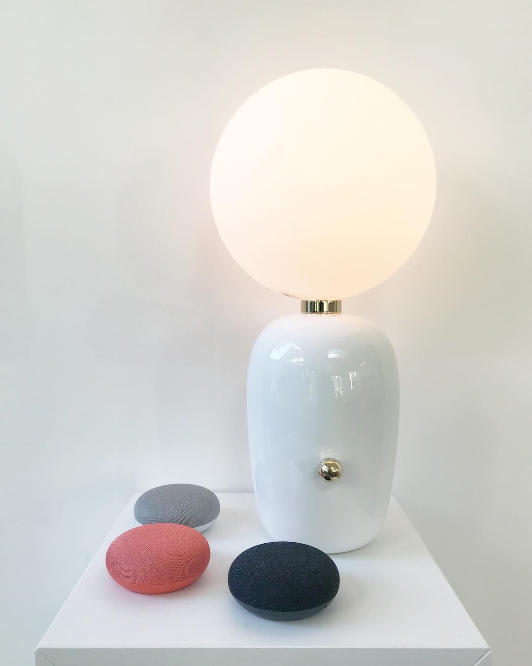 Nyxen Glass Industrial Table Lamp-Neutral Decor