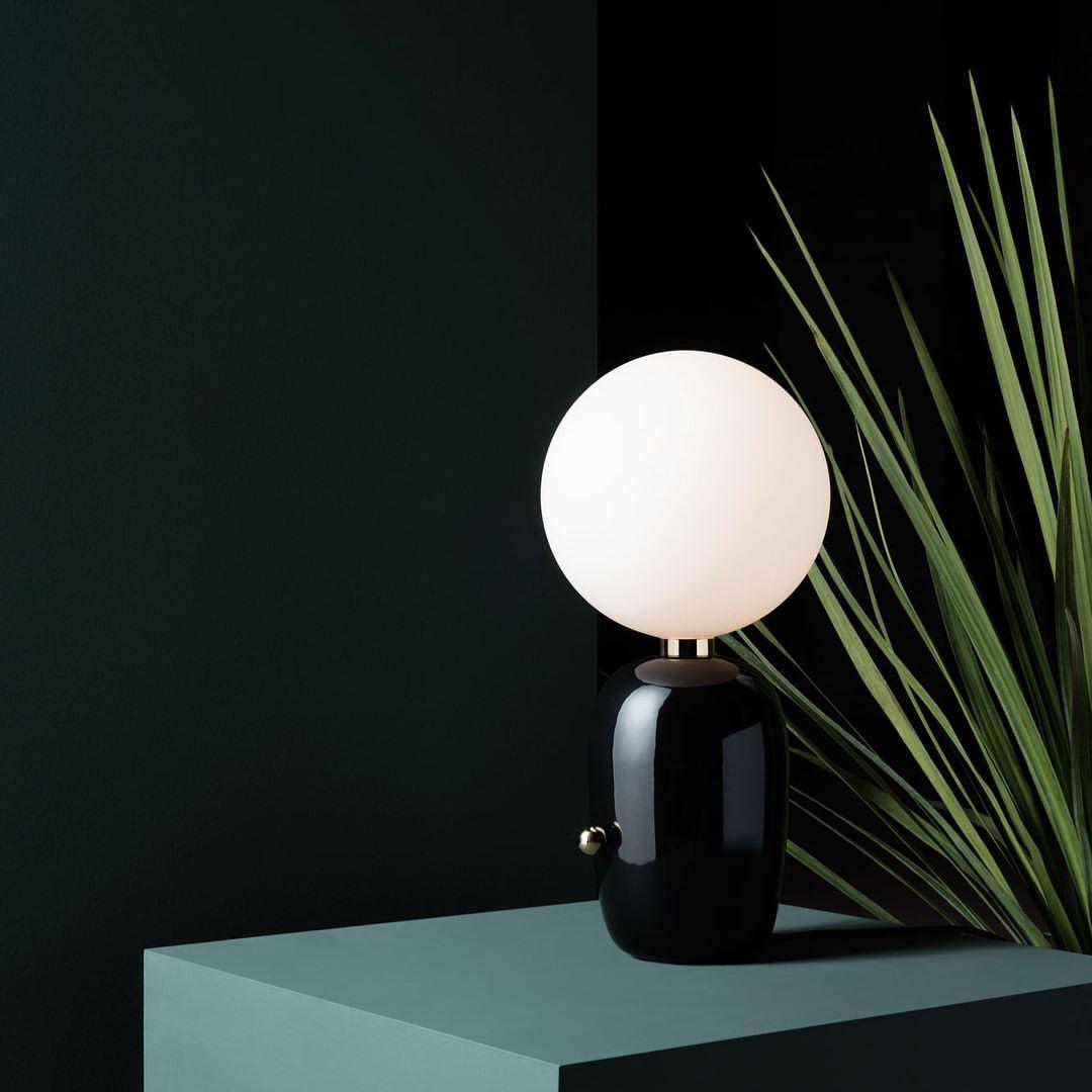 Nyxen Glass Industrial Table Lamp-Neutral Decor