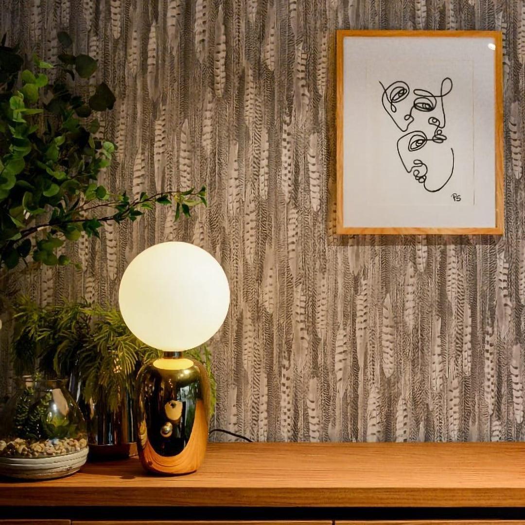 Nyxen Glass Industrial Table Lamp-Neutral Decor