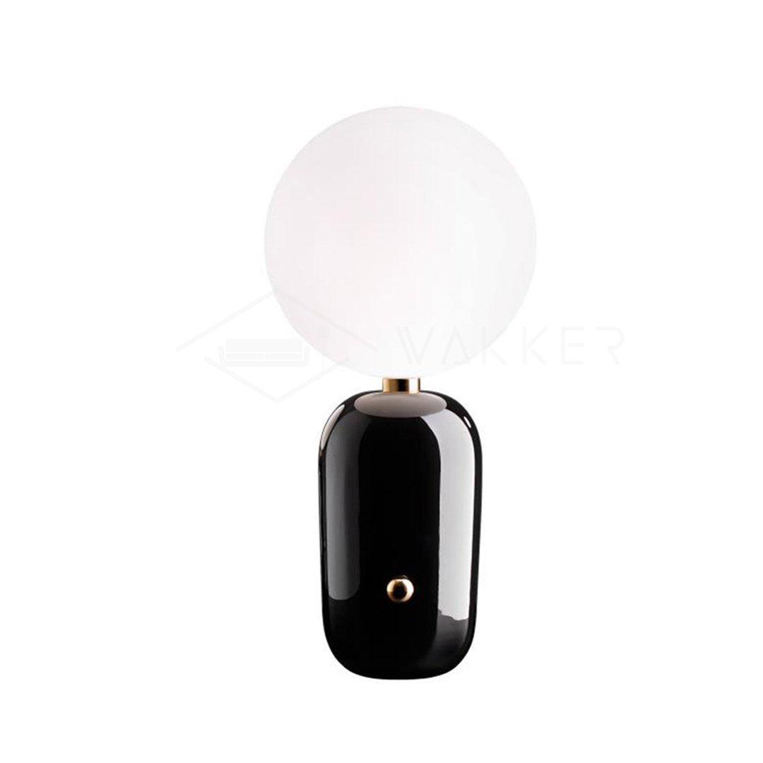 Nyxen Glass Industrial Table Lamp-Neutral Decor
