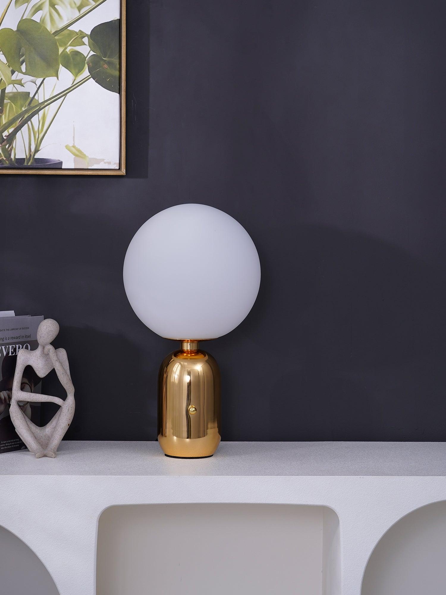 Nyxen Glass Industrial Table Lamp-Neutral Decor