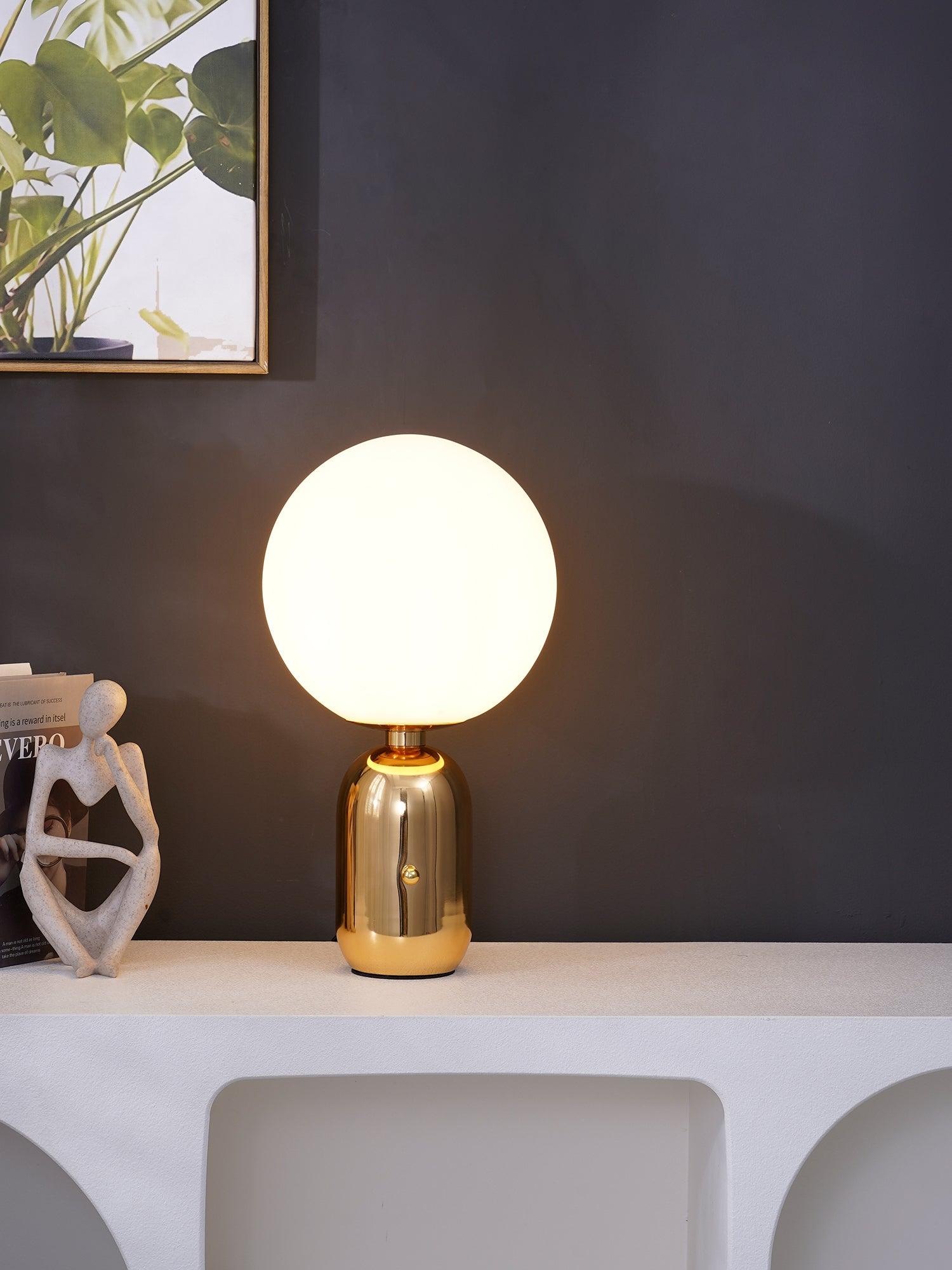 Nyxen Glass Industrial Table Lamp-Neutral Decor