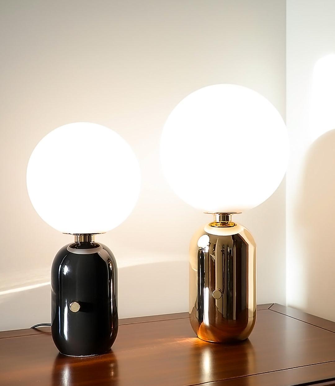 Nyxen Glass Industrial Table Lamp-Neutral Decor