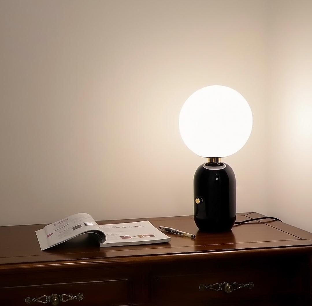 Nyxen Glass Industrial Table Lamp-Neutral Decor