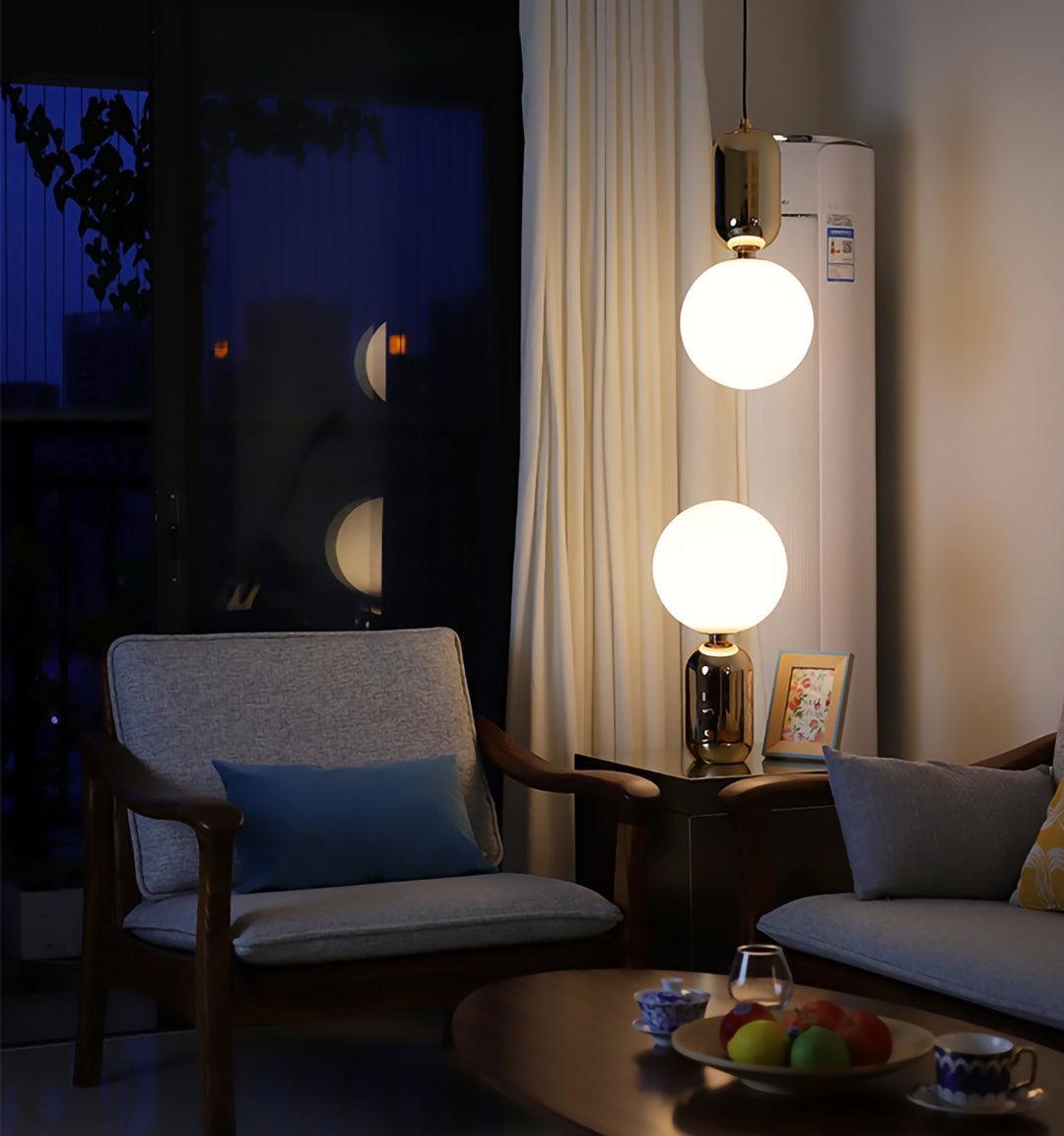 Nyxen Glass Industrial Table Lamp-Neutral Decor