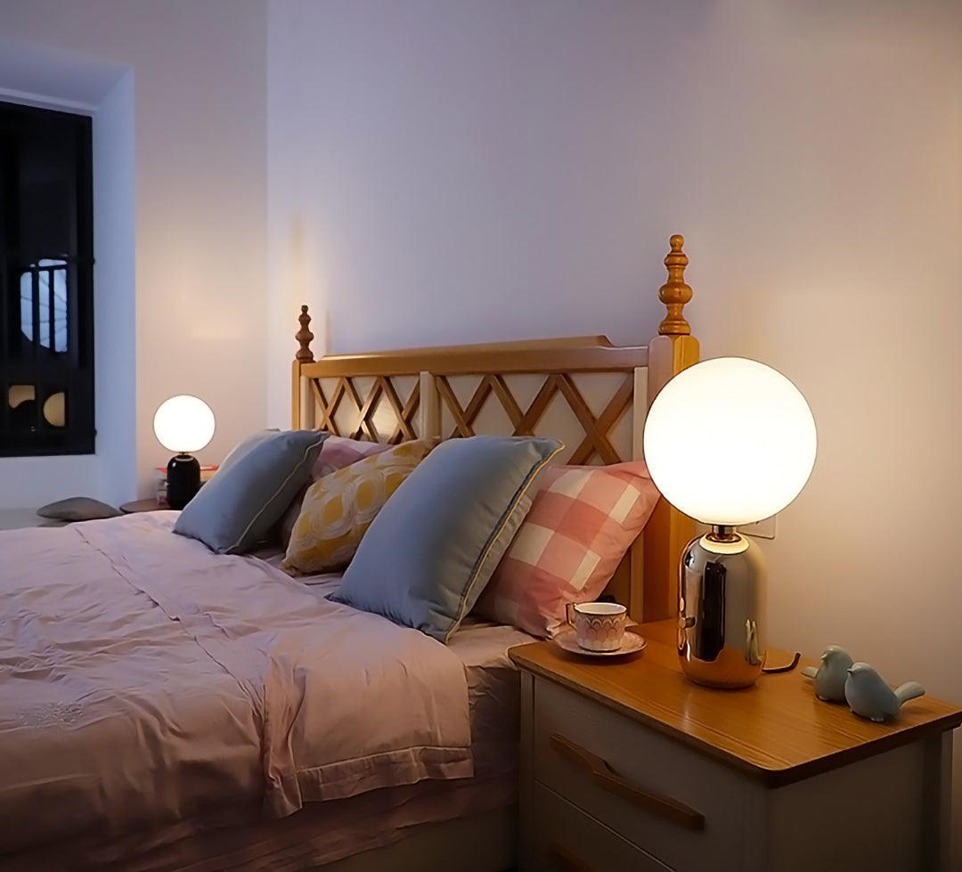 Nyxen Glass Industrial Table Lamp-Neutral Decor
