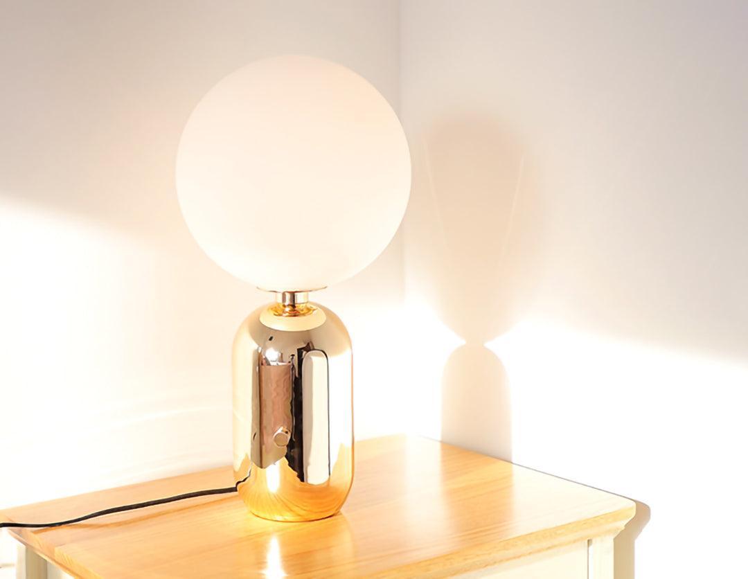 Nyxen Glass Industrial Table Lamp-Neutral Decor