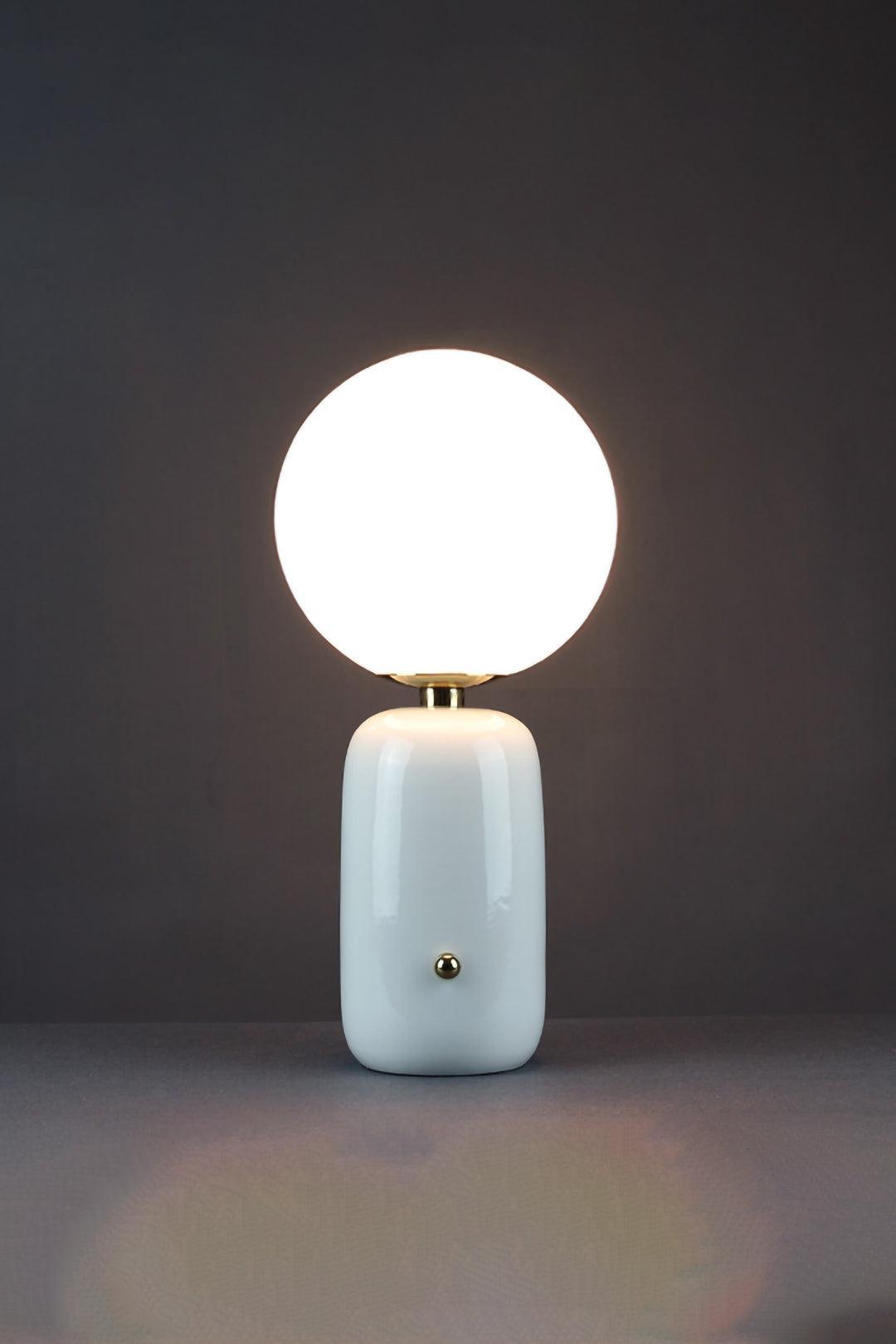 Nyxen Glass Industrial Table Lamp-Neutral Decor
