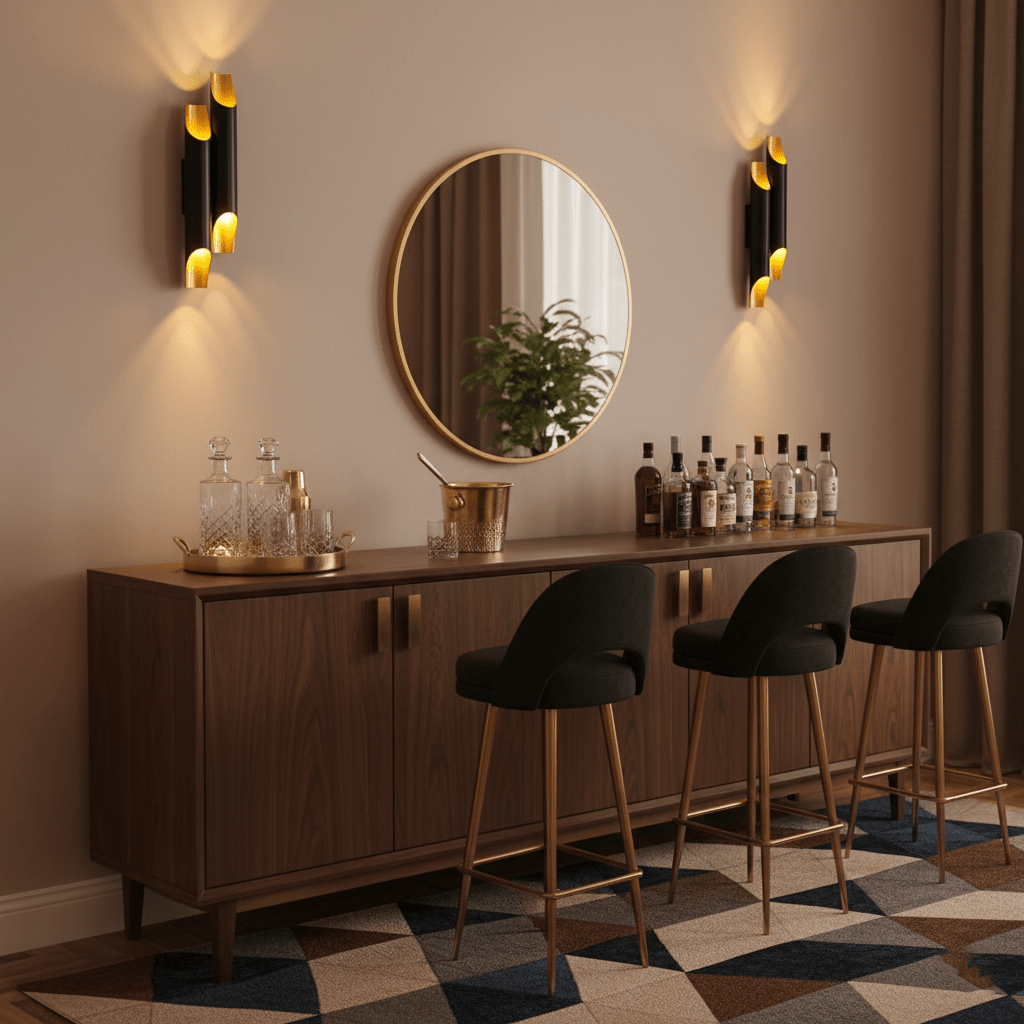 Abigali Straight Wall Lamp-Neutral Decor