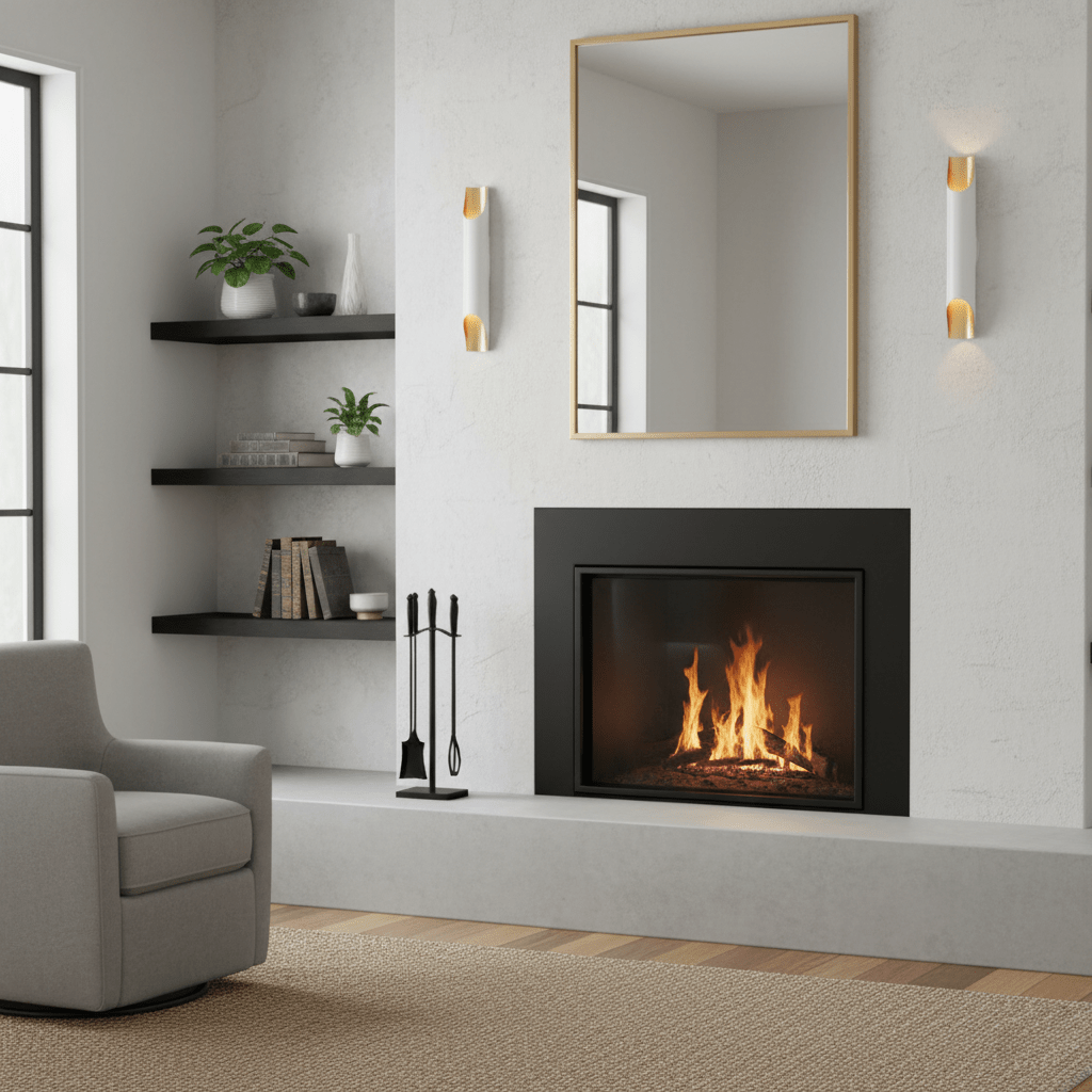 Abigali Straight Wall Lamp-Neutral Decor